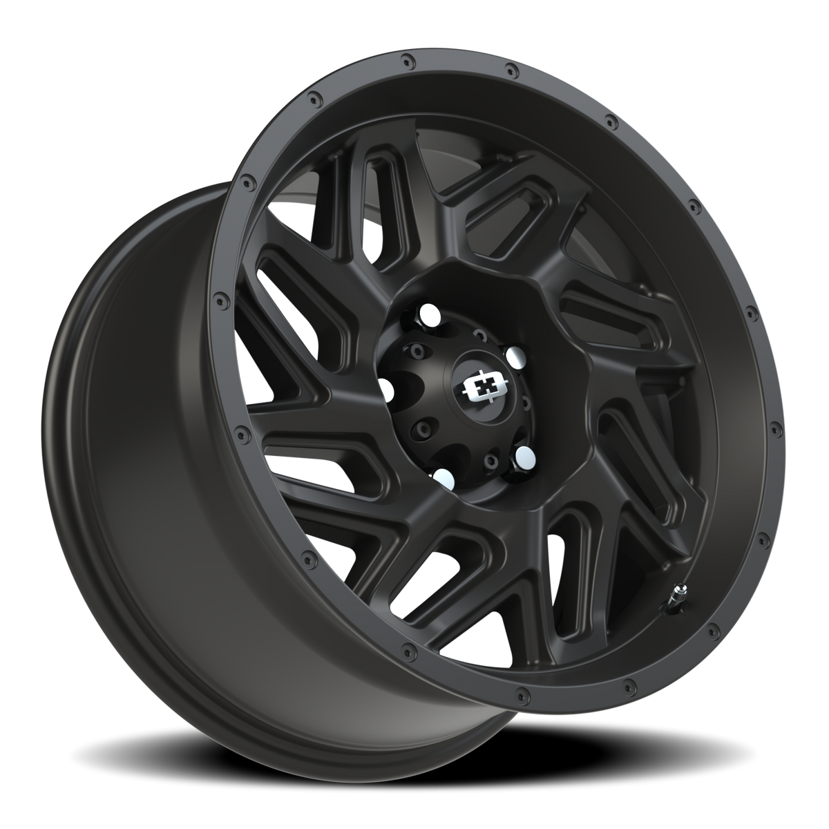Vision Wheel 361 Satin Black 17x9 +12 5x127mm 78.1mm - Wheelwiz