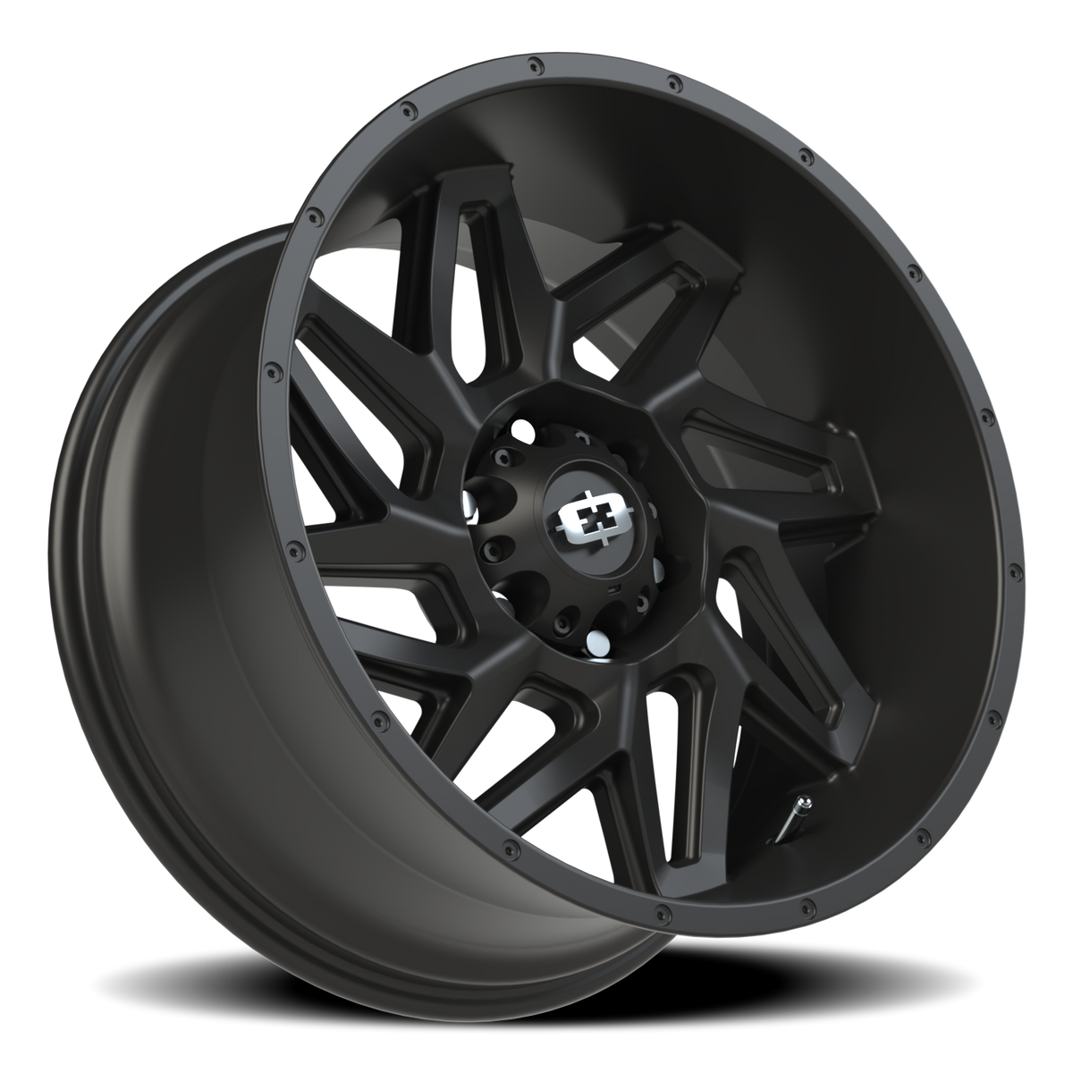 Vision Wheel 361 Satin Black 20x10 -25 6x139.7mm 106.2mm - Wheelwiz