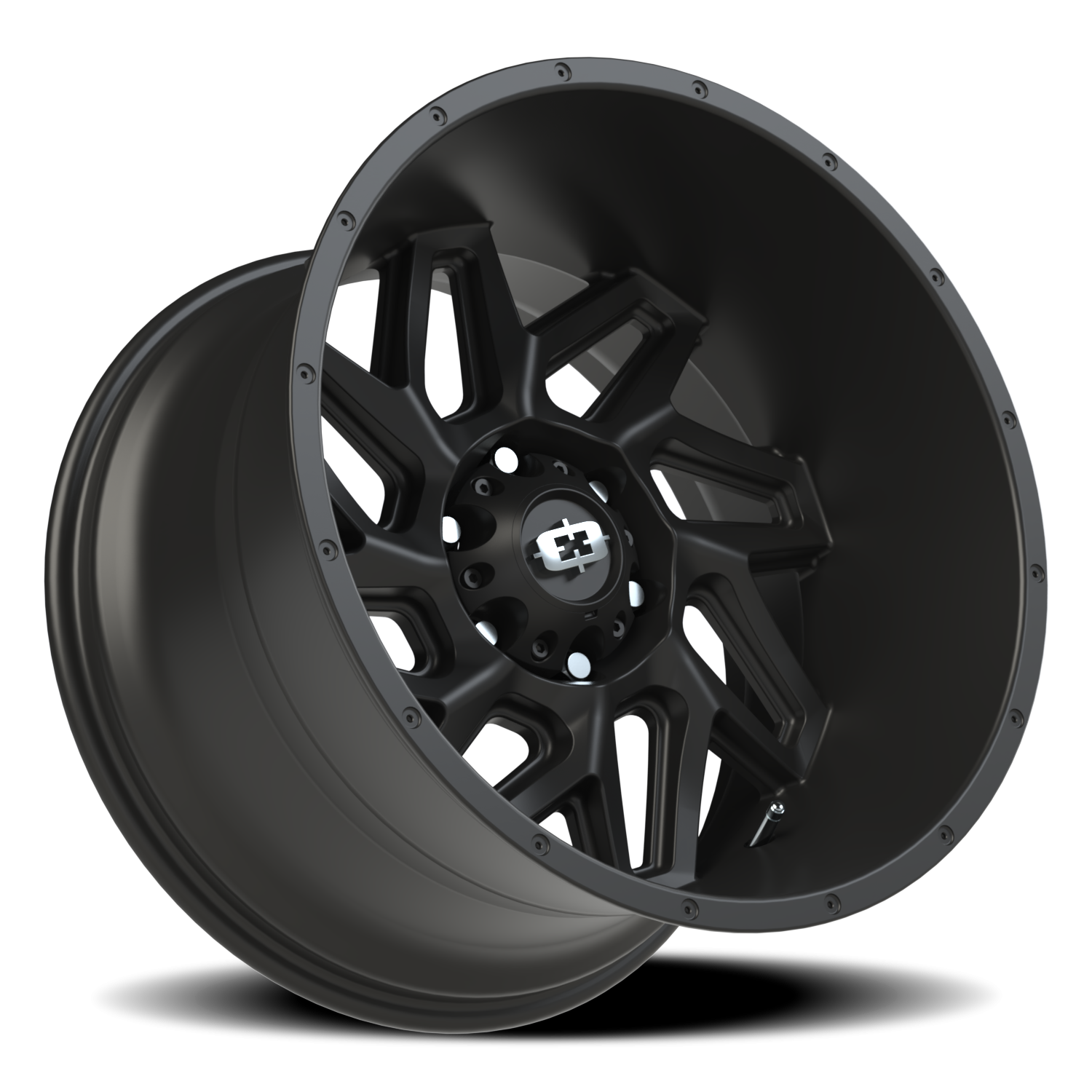 Vision Wheel 361 Satin Black 20x12 -51 6x135mm 87.1mm - Wheelwiz