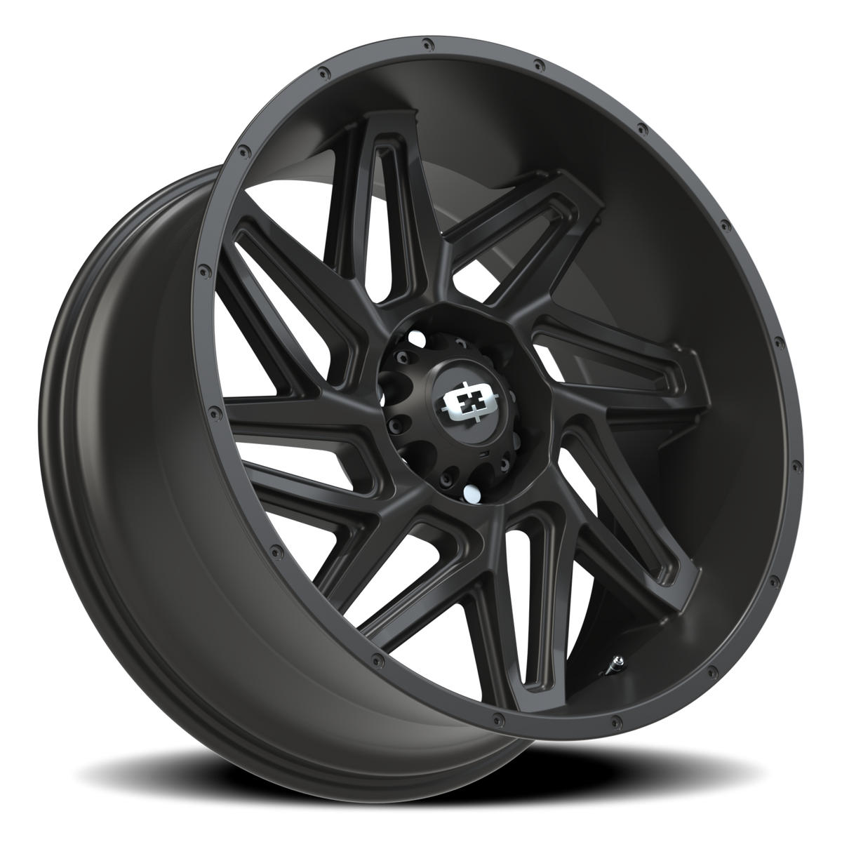 Vision Wheel 361 Satin Black 22x10 -19 6x139.7mm 106.2mm - Wheelwiz