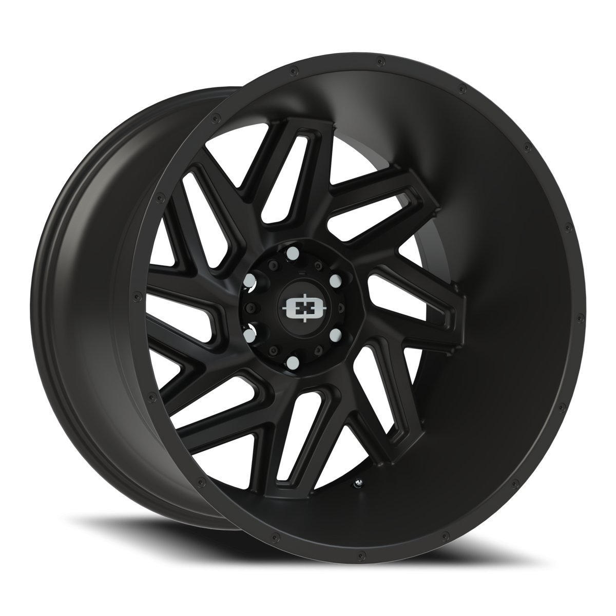 Vision Wheel 361 Satin Black 22x14 -76 6x139.7mm 106.2mm - Wheelwiz