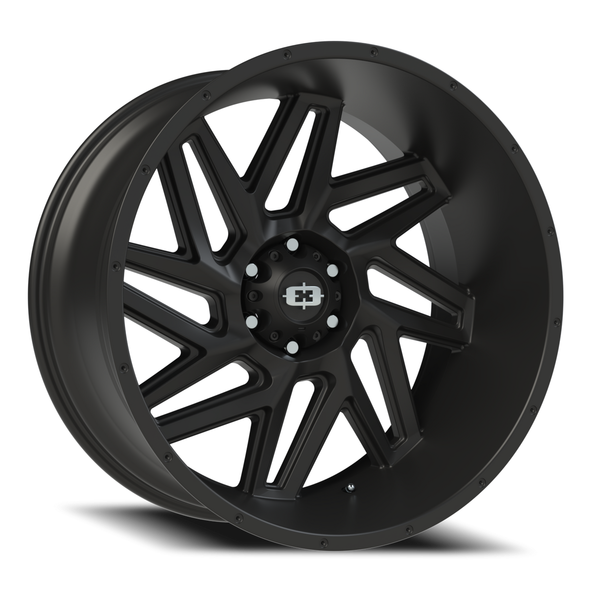 Vision Wheel 361 Satin Black 24x12 -57 6x139.7mm 106.2mm - Wheelwiz