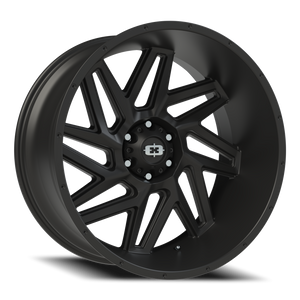 Vision Wheel 361 Satin Black 24x12 -57 6x139.7mm 106.2mm - Wheelwiz