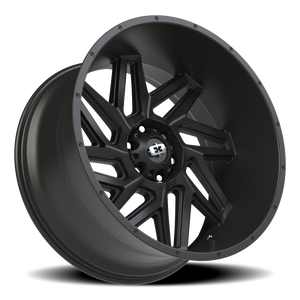 Vision Wheel 361 Satin Black 24x12 -57 6x139.7mm 106.2mm - Wheelwiz