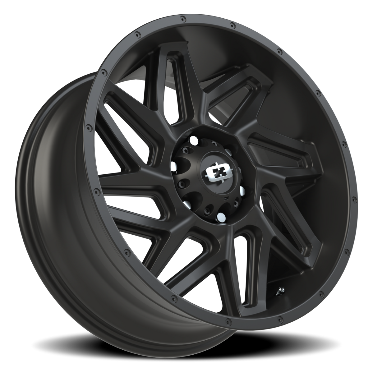 Vision Wheel 361 Satin Black 20x9 +12 6x139.7mm 106.2mm - Wheelwiz