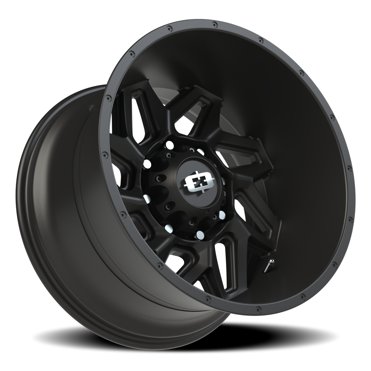 Vision Wheel 361 Satin Black 20x12 -51 8x165.1mm 125.2mm - Wheelwiz