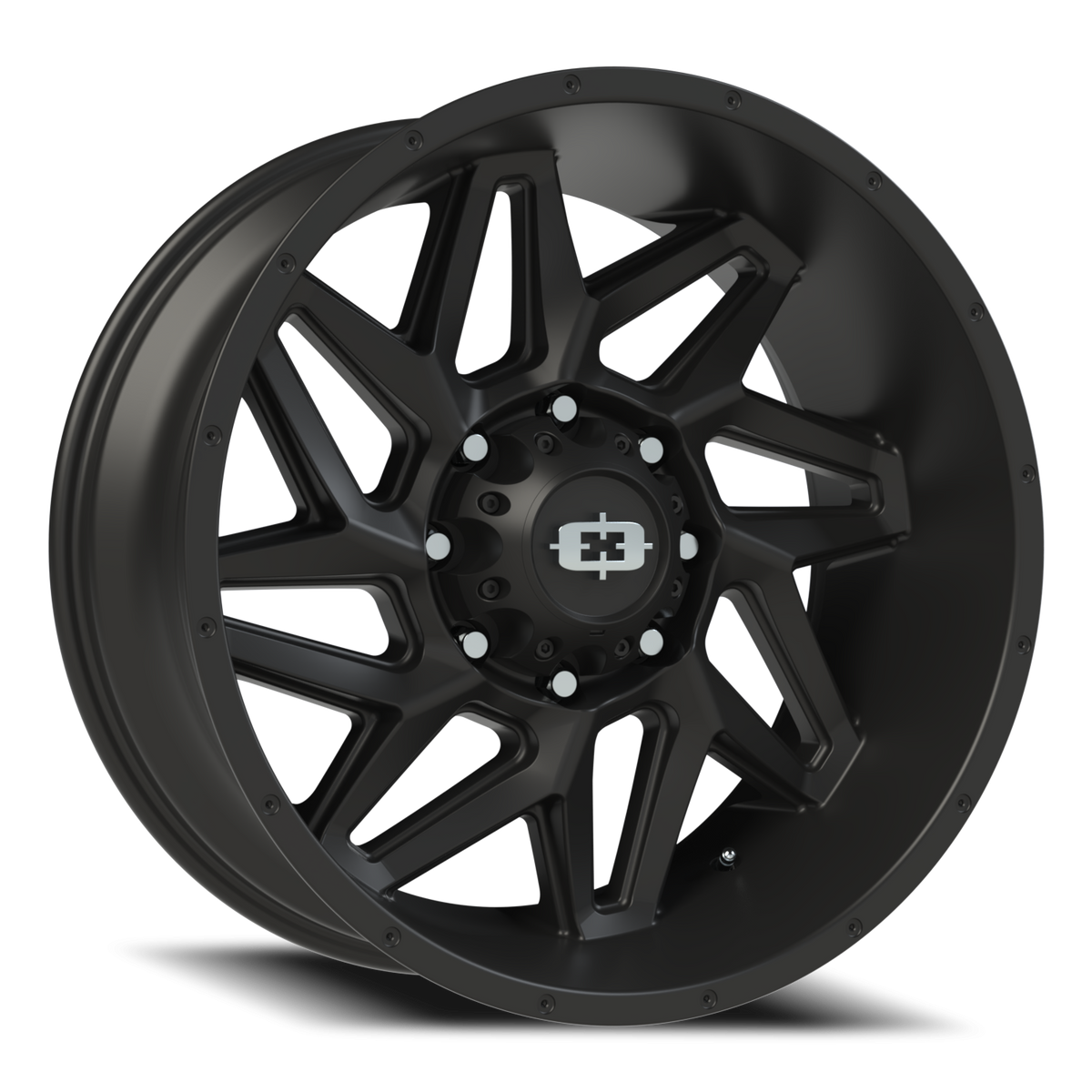 Vision Wheel 361 Satin Black 22x10 -19 8x165.1mm 125.2mm - Wheelwiz