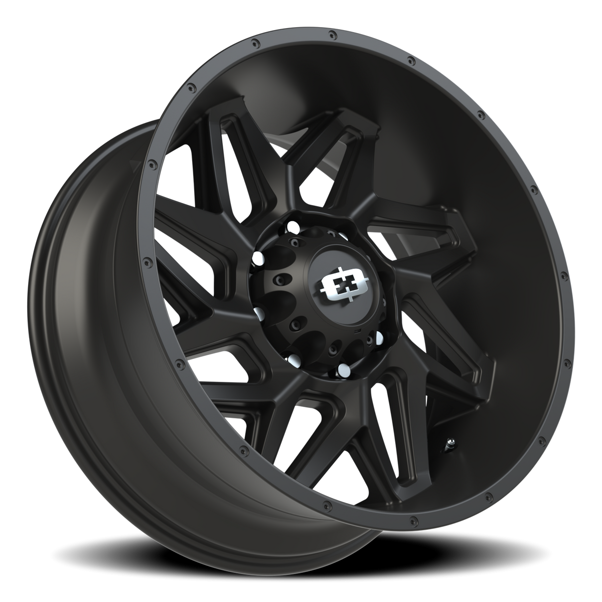 Vision Wheel 361 Satin Black 22x10 -19 8x165.1mm 125.2mm - Wheelwiz