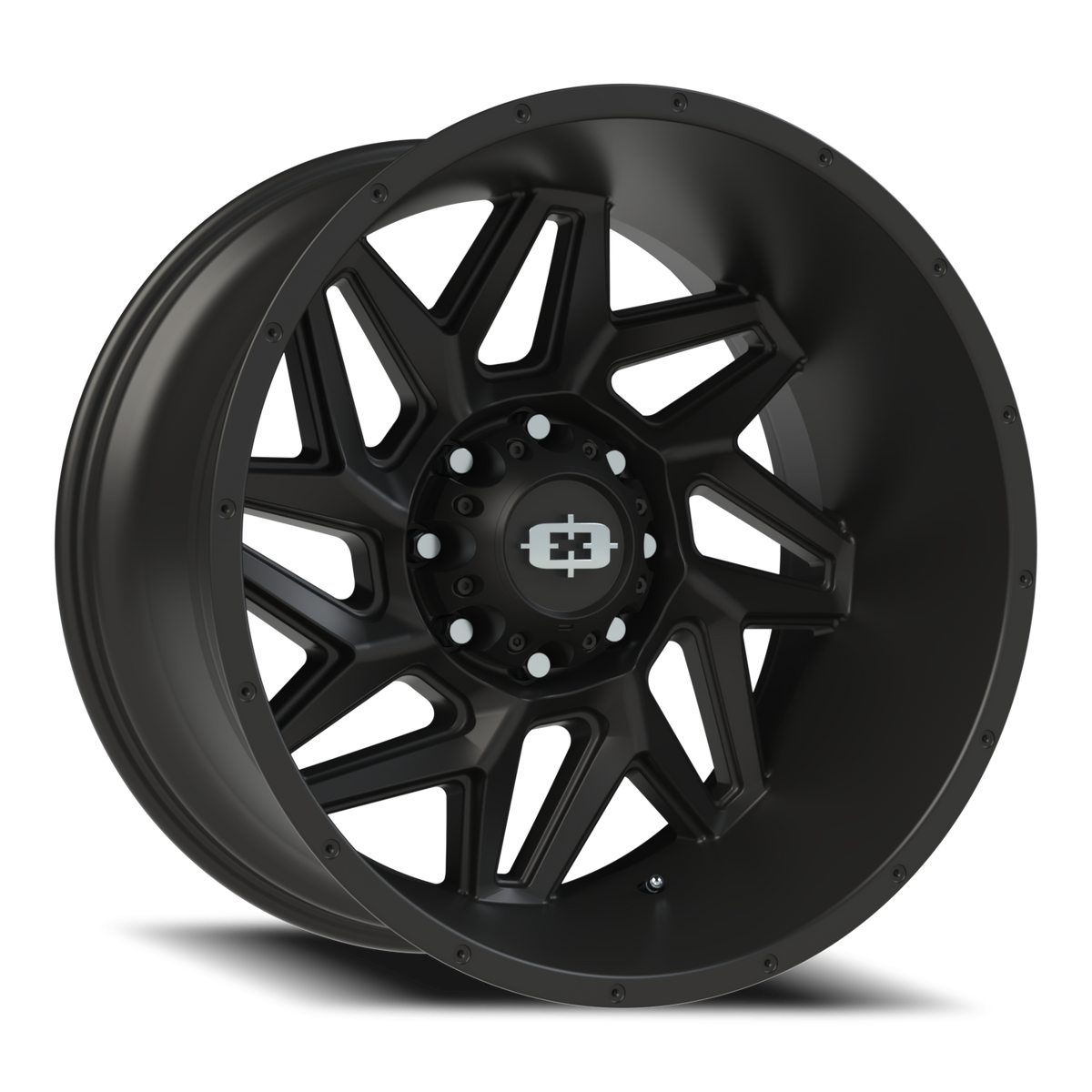Vision Wheel 361 Satin Black 22x12 -51 8x165.1mm 125.2mm - Wheelwiz