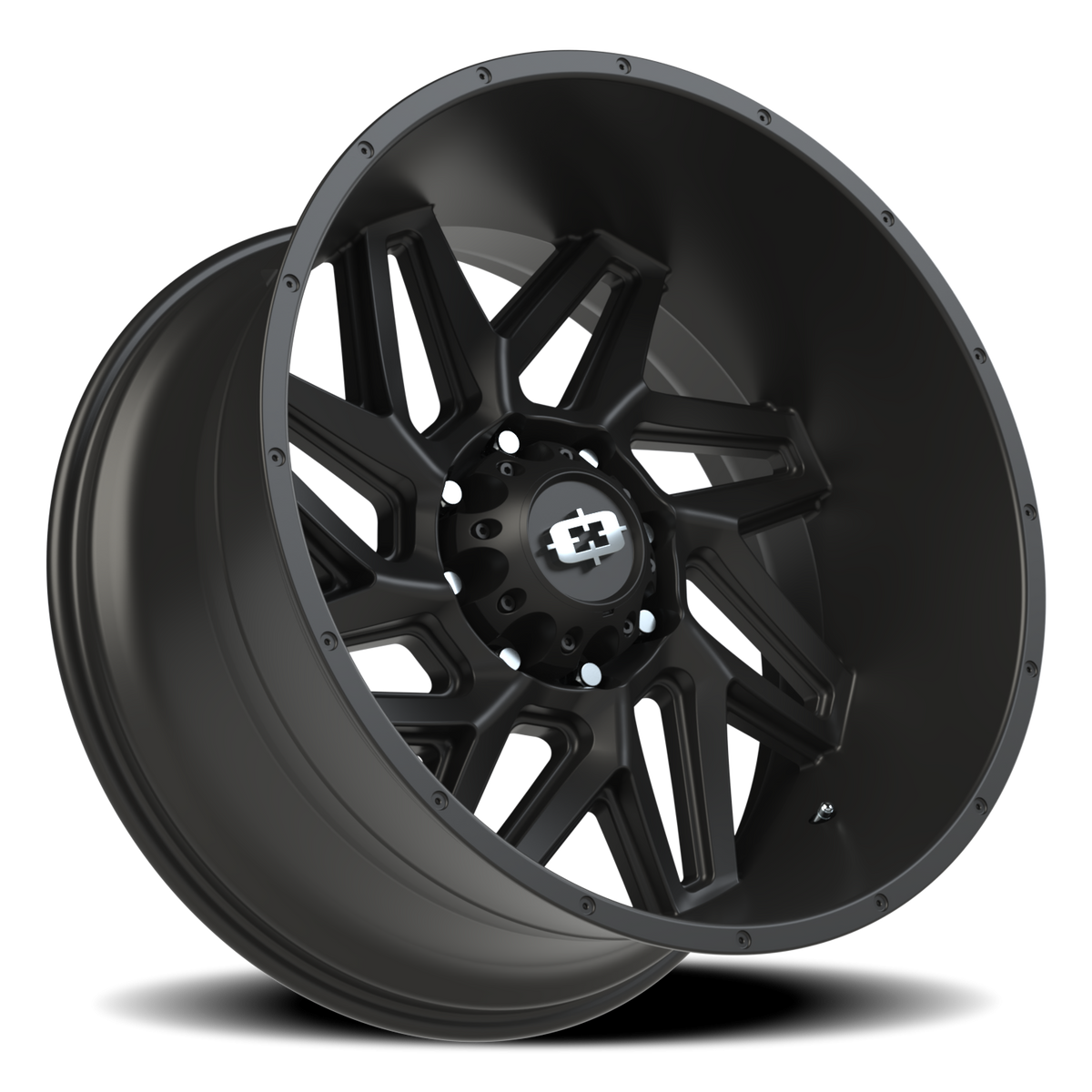 Vision Wheel 361 Satin Black 24x12 -51 8x165.1mm 125.2mm - Wheelwiz
