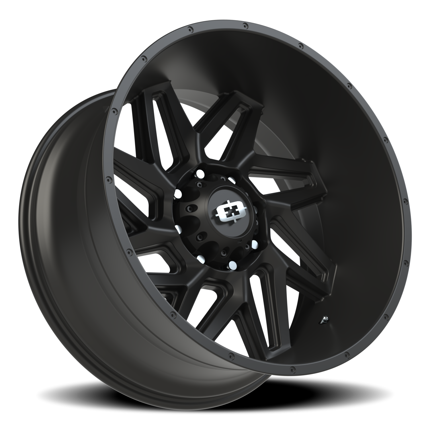 Vision Wheel 361 Satin Black 24x12 -51 8x165.1mm 125.2mm - Wheelwiz