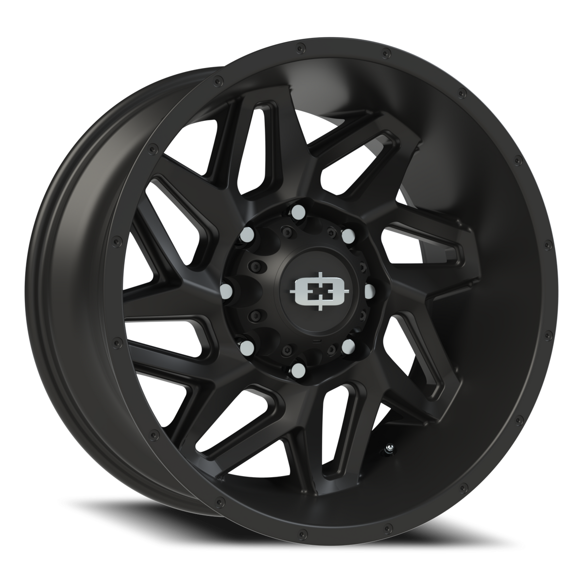 Vision Wheel 361 Satin Black 20x9 +12 8x165.1mm 125.2mm - Wheelwiz