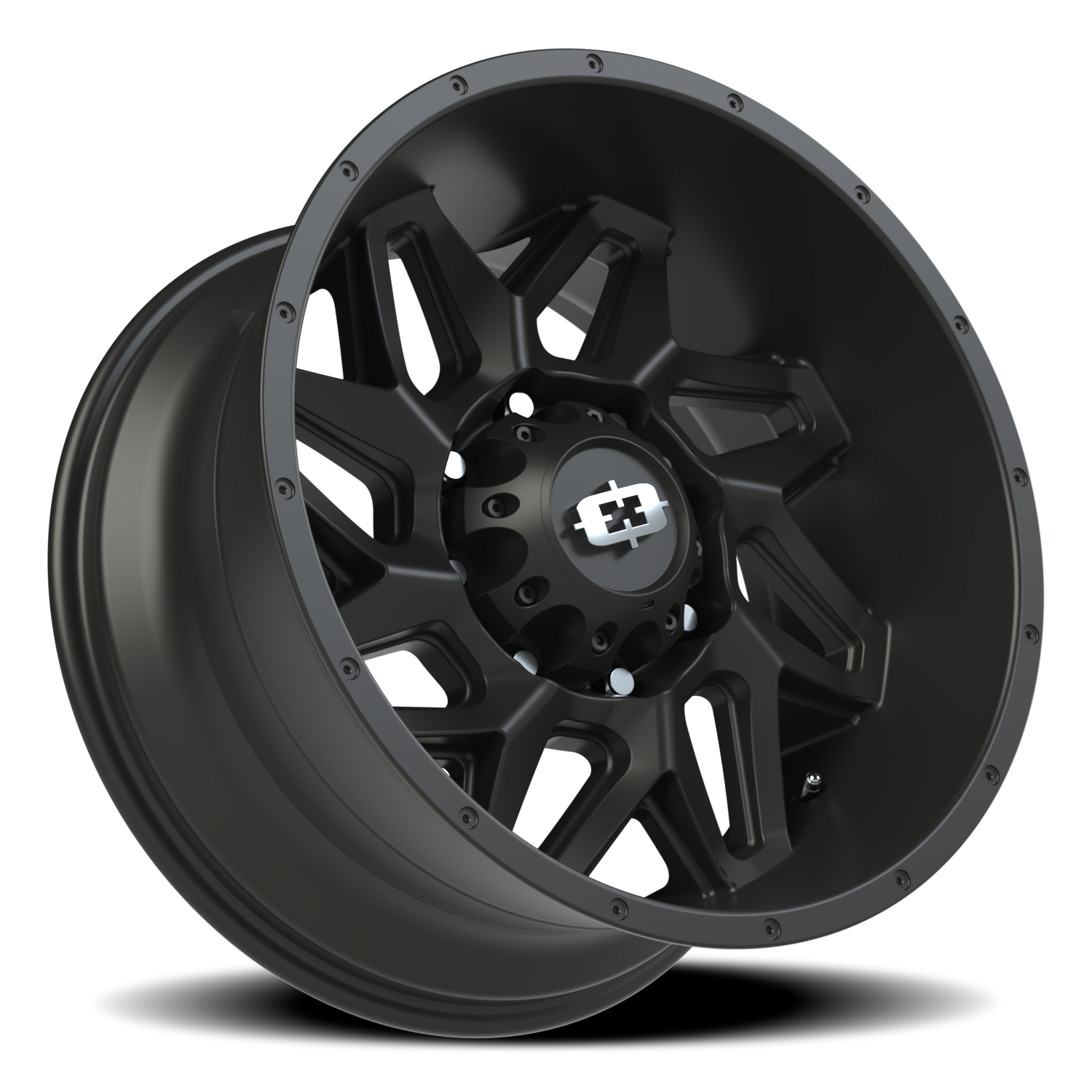 Vision Wheel 361 Satin Black 20x9 +12 8x165.1mm 125.2mm - Wheelwiz