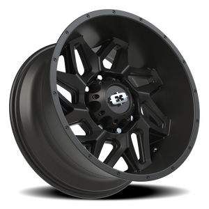 Vision Wheel 361 Satin Black 20x9 +12 8x165.1mm 125.2mm - Wheelwiz