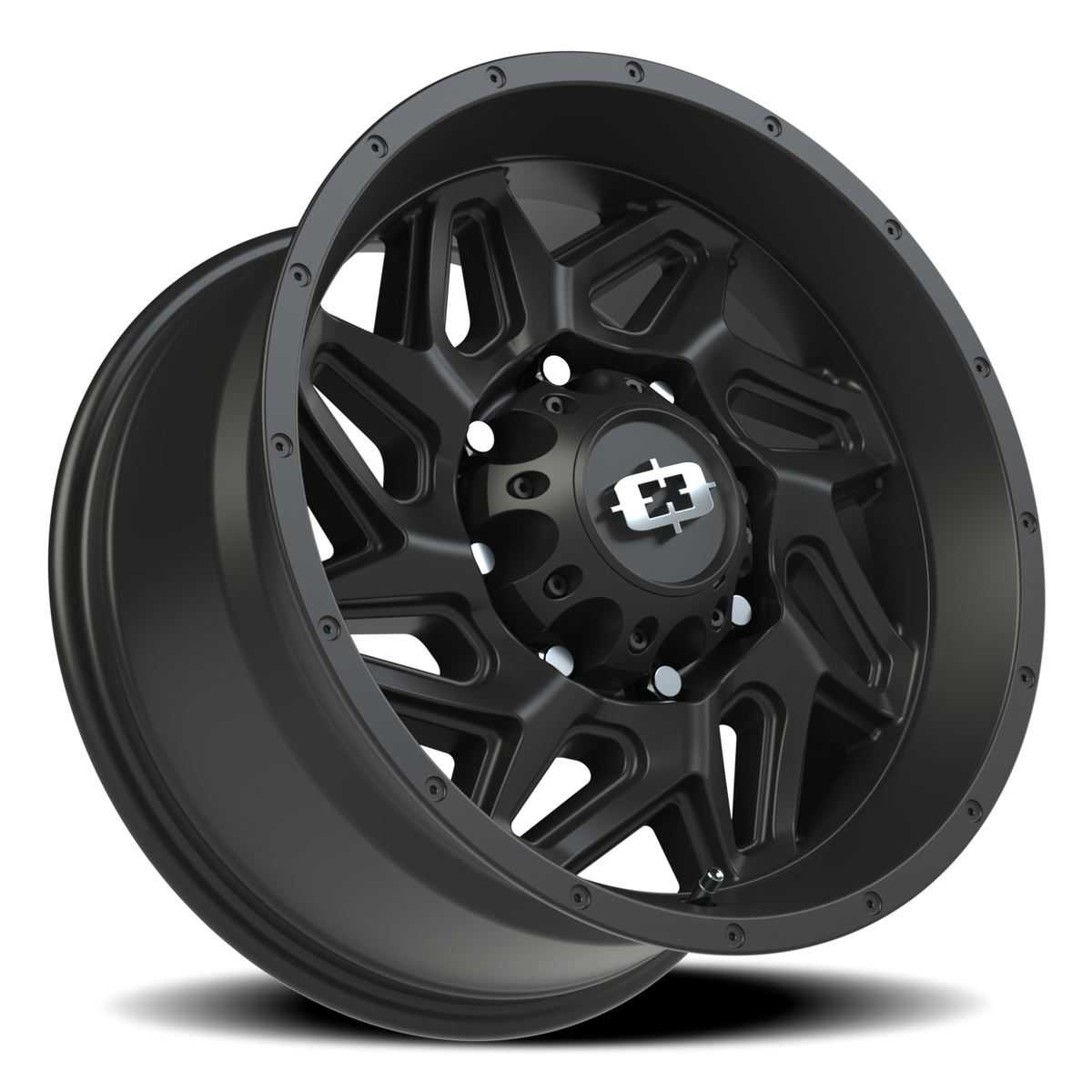 Vision Wheel 361 Satin Black 18x9 +12 8x165.1mm 125.2mm - Wheelwiz