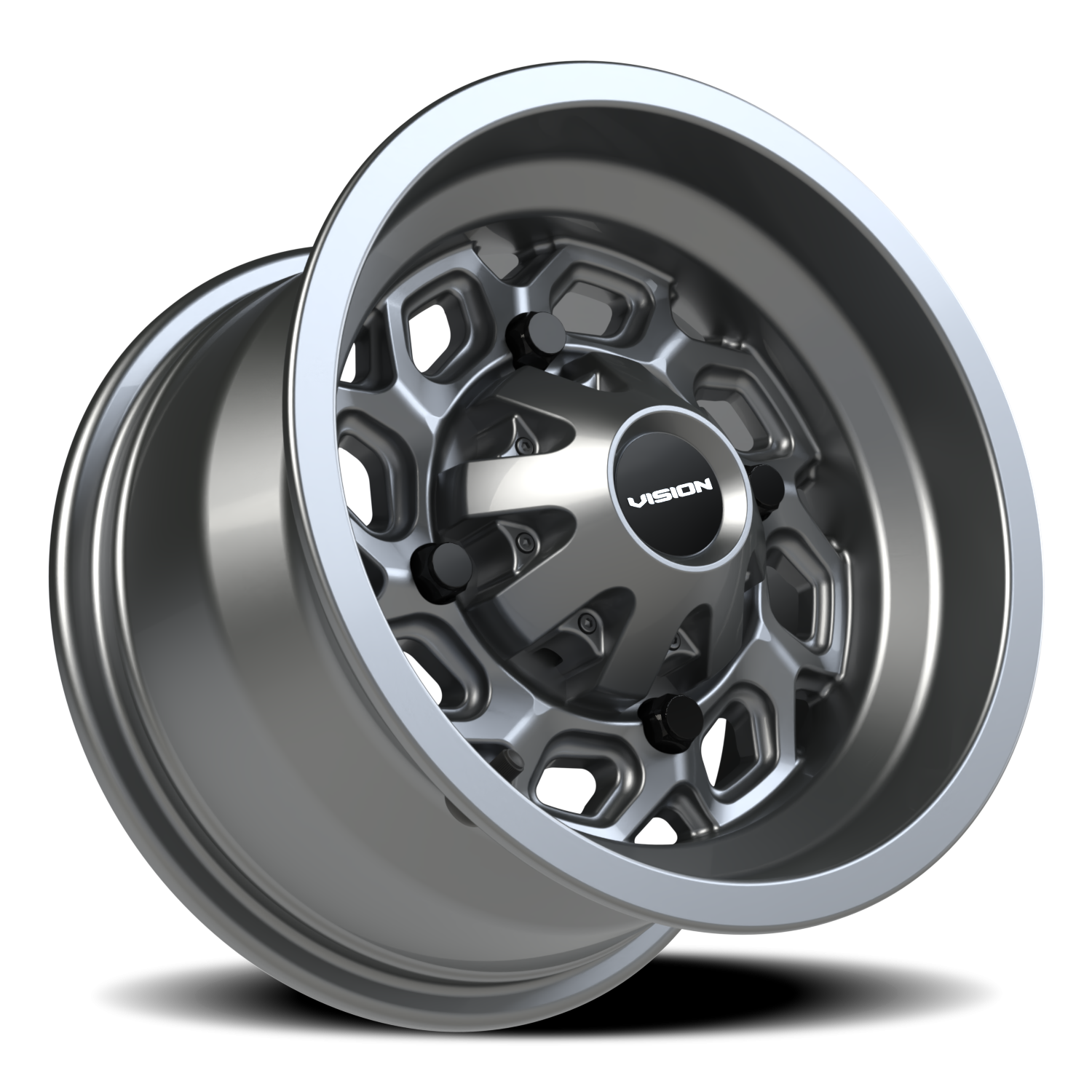 Vision Wheel 361 Gunmetal 12x7 +3 4x156mm 131.1mm - Wheelwiz