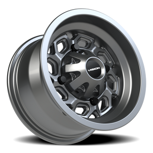 Vision Wheel 361 Gunmetal 12x7 +3 4x156mm 131.1mm - Wheelwiz