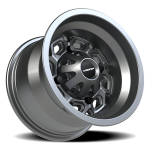 Vision Wheel 361 Gunmetal 12x8 -10 4x136mm 110.5mm - Wheelwiz