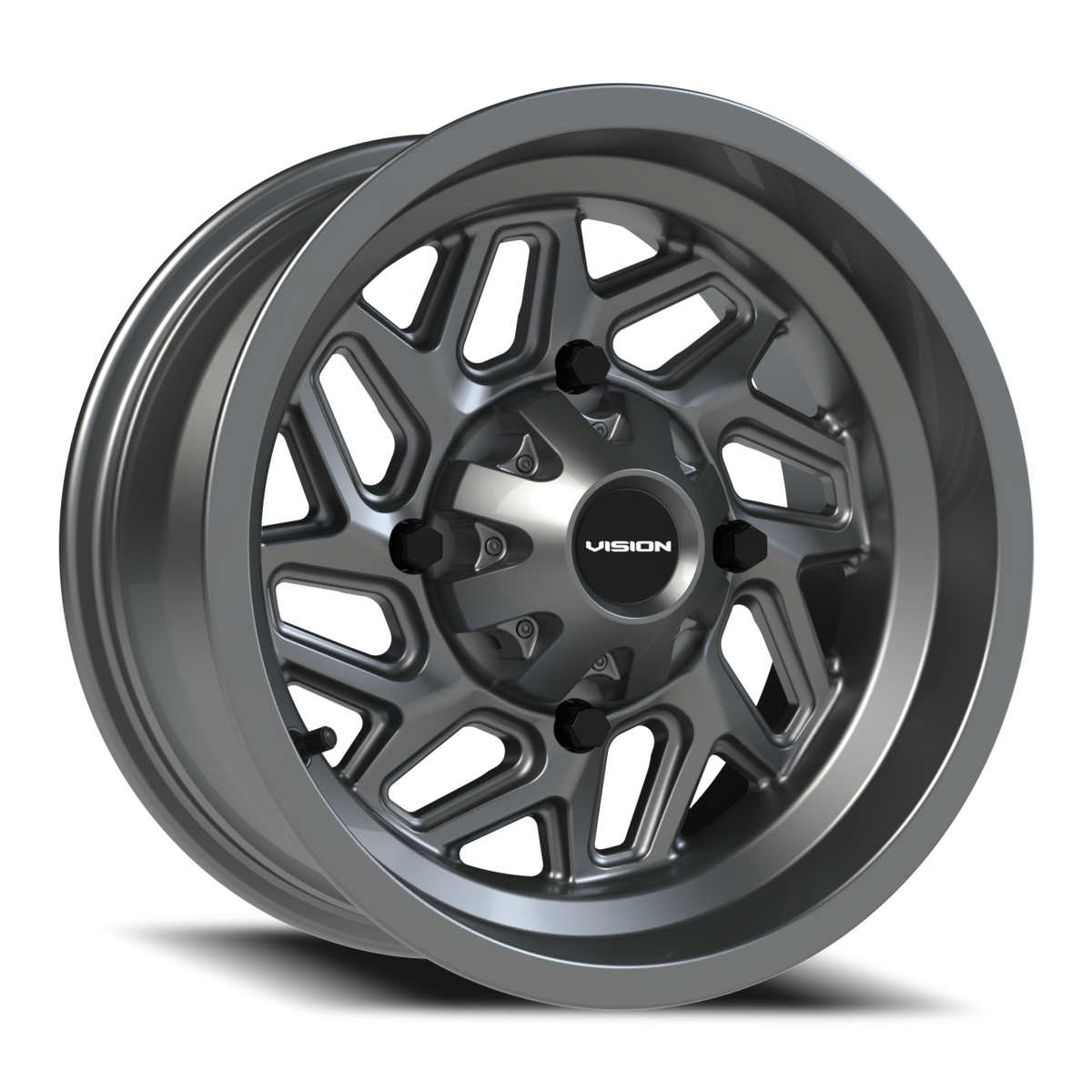 Vision Wheel 361 Gunmetal 14x7 +3 4x136mm 110.5mm - Wheelwiz