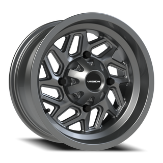 Vision Wheel 361 Gunmetal 14x7 +3 4x136mm 110.5mm