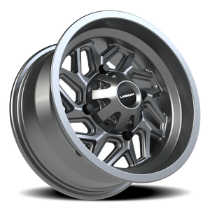 Vision Wheel 361 Gunmetal 14x7 +3 4x136mm 110.5mm - Wheelwiz