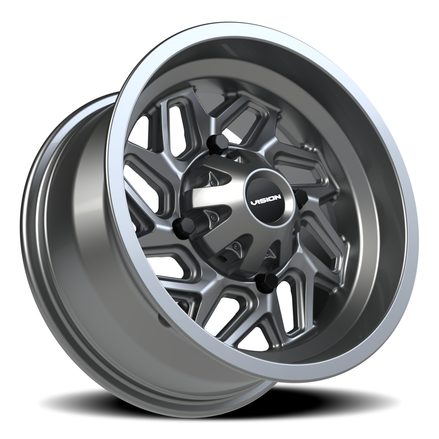 Vision Wheel 361 Gunmetal 14x7 +3 4x156mm 131.1mm - Wheelwiz