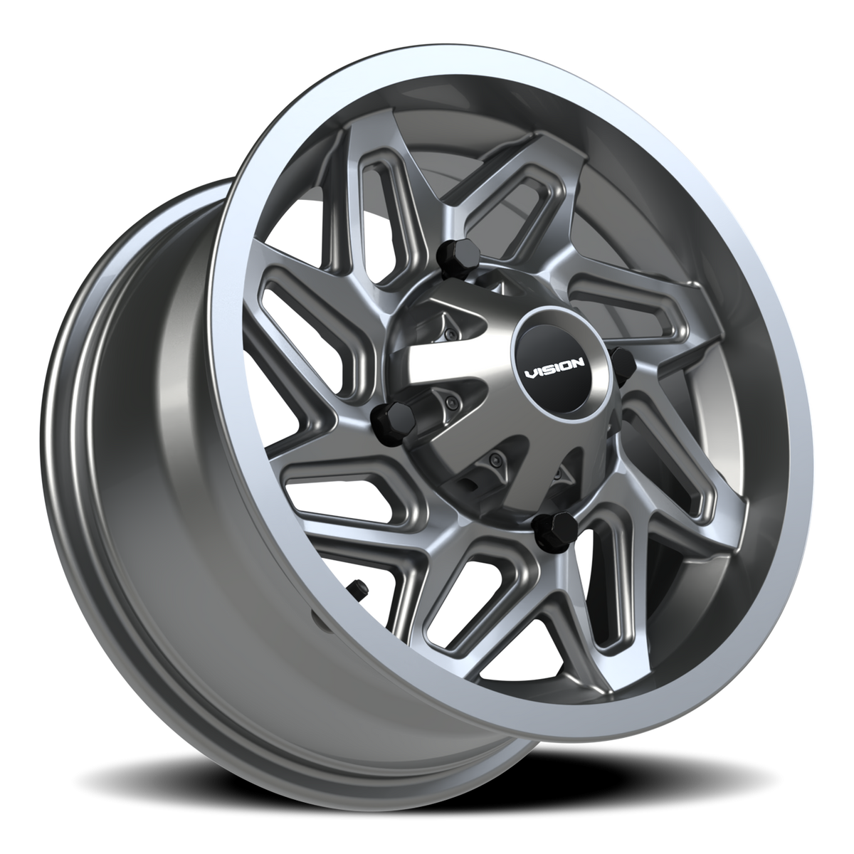 Vision Wheel 361 Gunmetal 14x7 +38 4x156mm 131.1mm - Wheelwiz