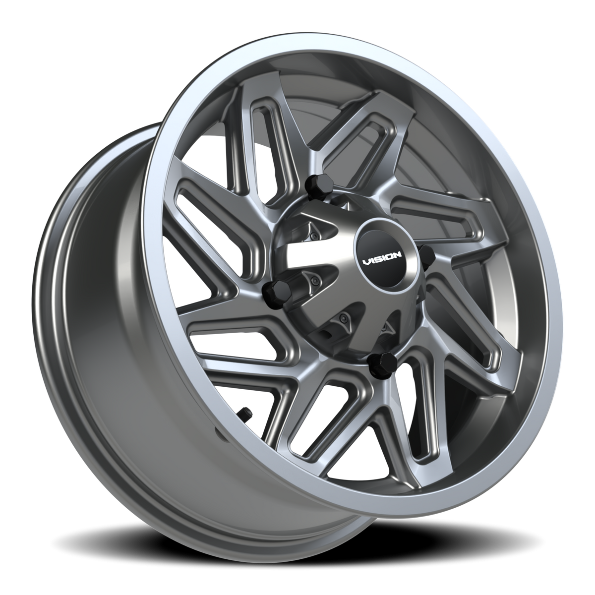 Vision Wheel 361 Gunmetal 15x7 +38 4x110mm 86mm - Wheelwiz