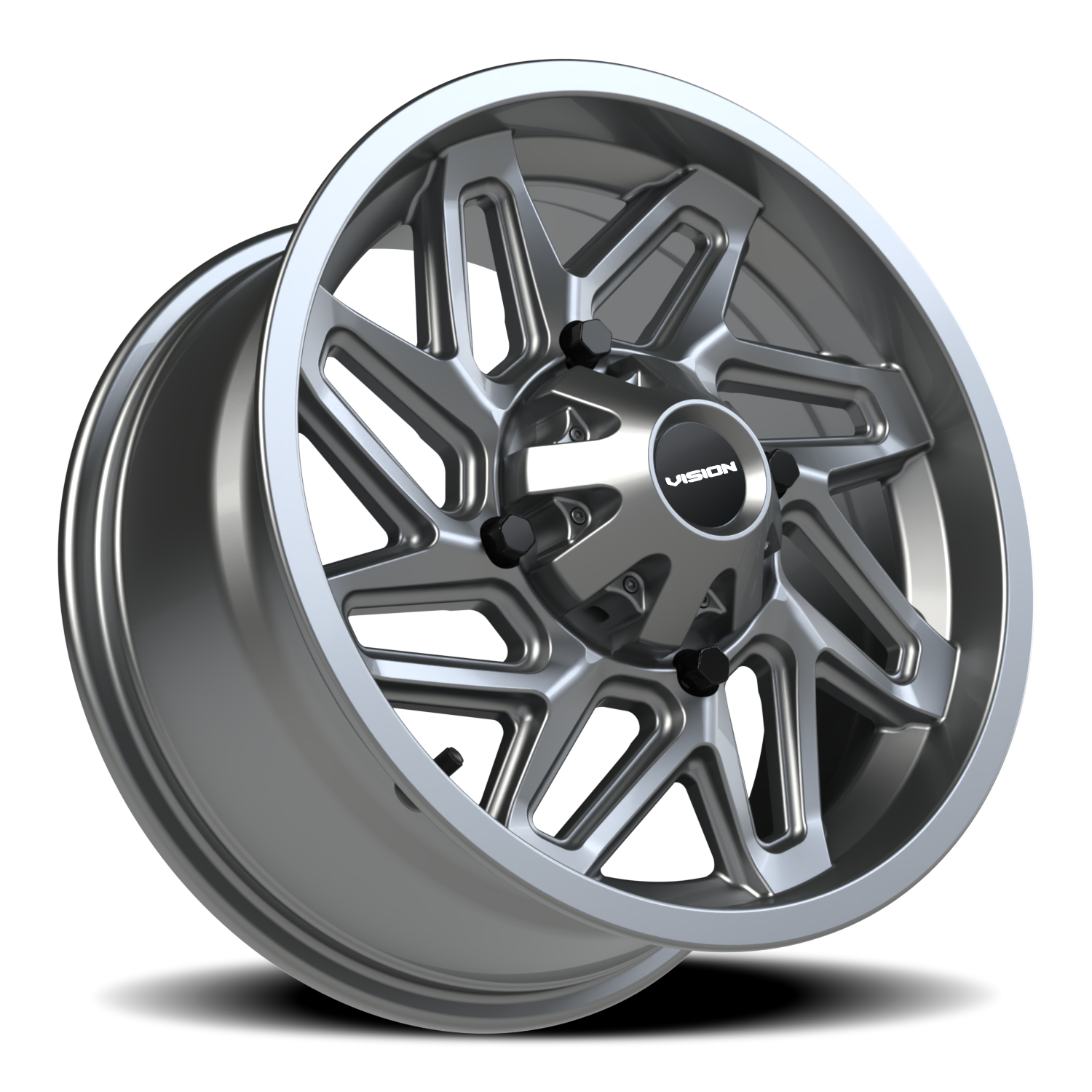 Vision Wheel 361 Gunmetal 15x7 +38 4x136mm 110.5mm - Wheelwiz