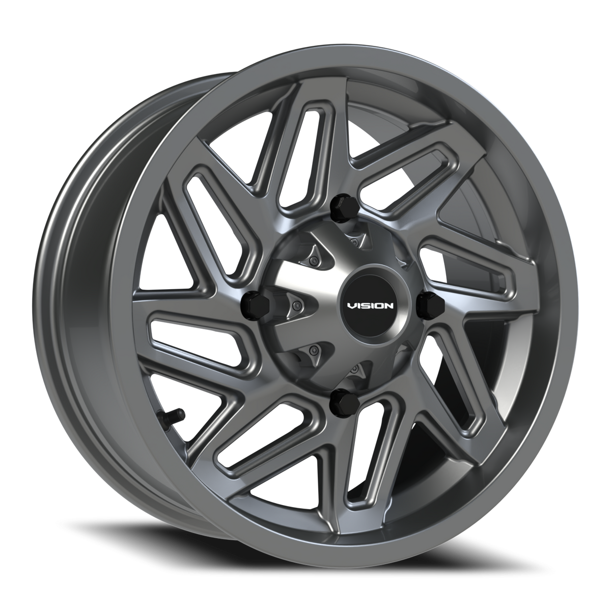 Vision Wheel 361 Gunmetal 15x7 +38 4x156mm 131.1mm - Wheelwiz