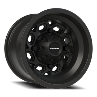 Vision Wheel 361 Matte Black 12x8 -10 4x136mm 110.5mm