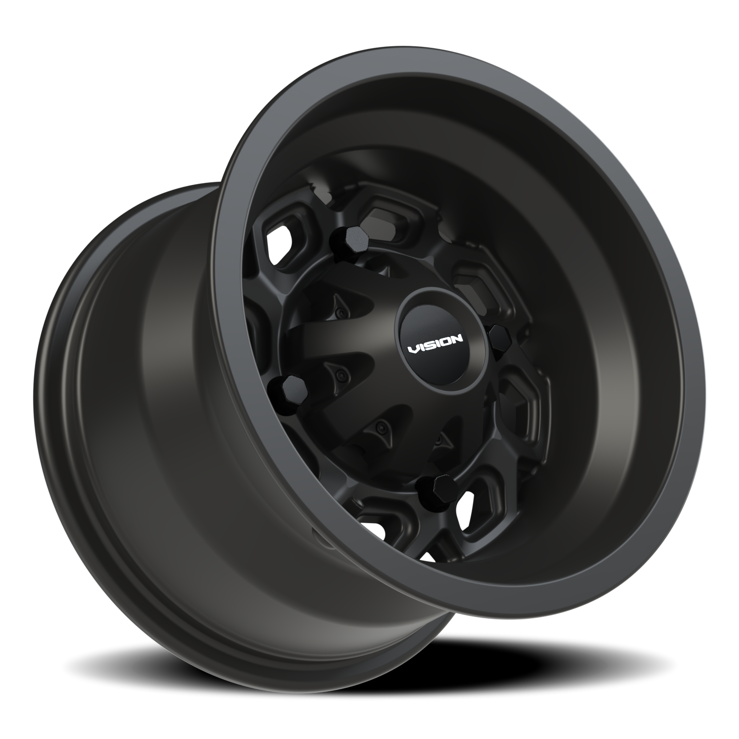 Vision Wheel 361 Matte Black 12x8 -10 4x156mm 131.1mm - Wheelwiz