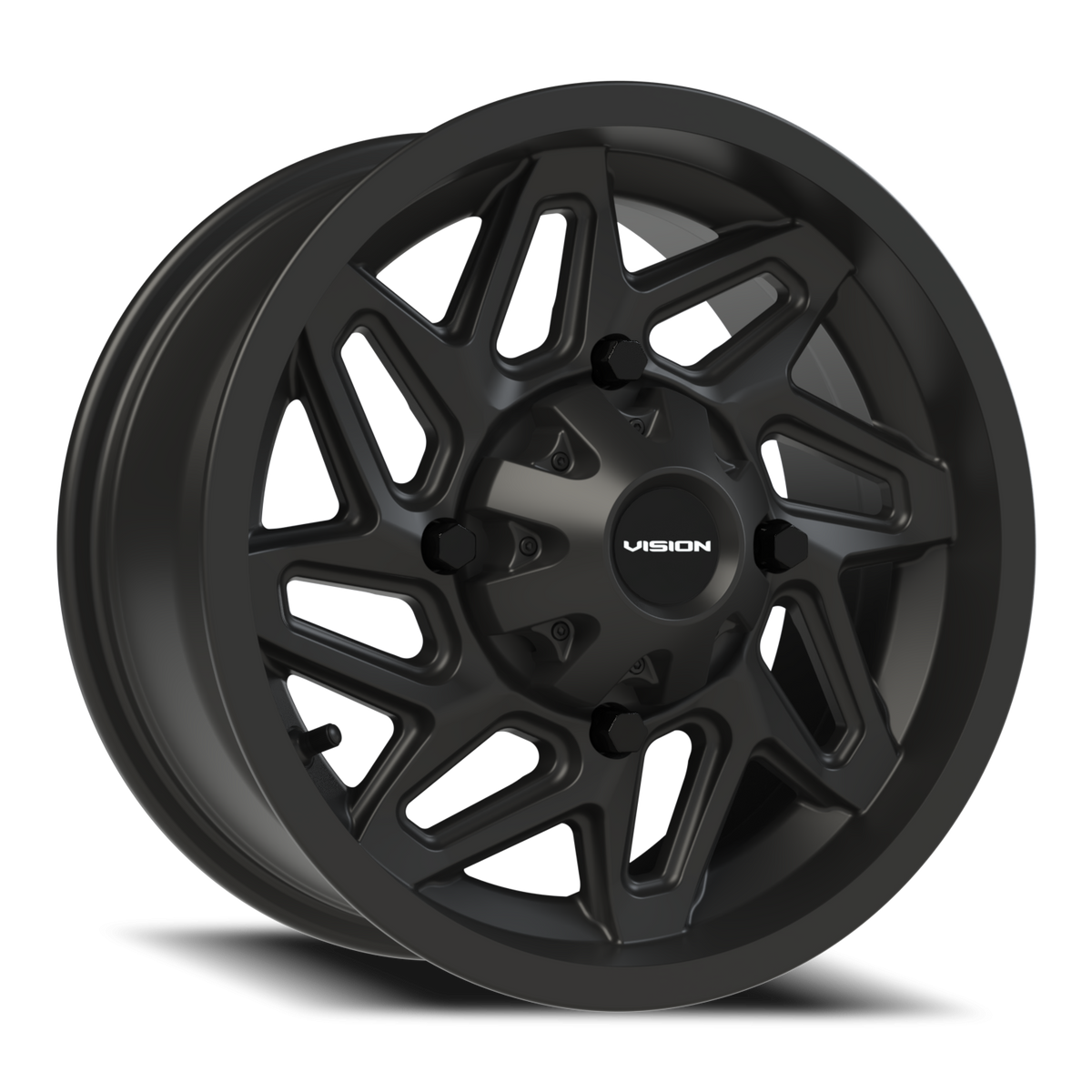 Vision Wheel 361 Matte Black 14x7 +38 4x136mm 110.5mm - Wheelwiz