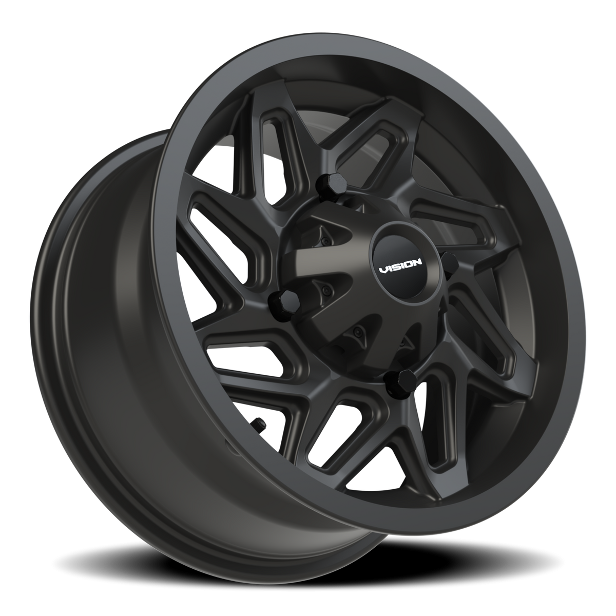 Vision Wheel 361 Matte Black 14x7 +38 4x136mm 110.5mm - Wheelwiz