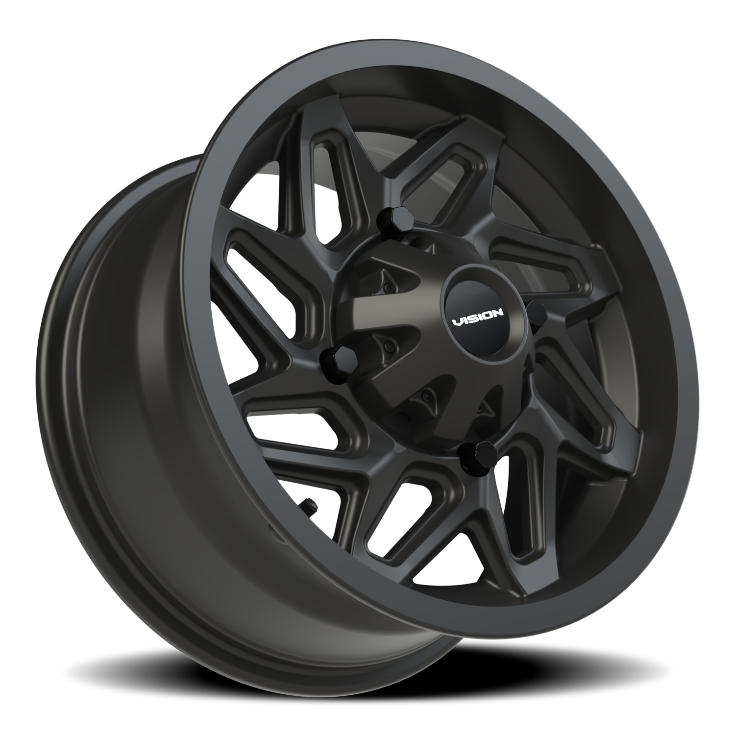 Vision Wheel 361 Matte Black 14x7 +38 4x136mm 110.5mm - Wheelwiz