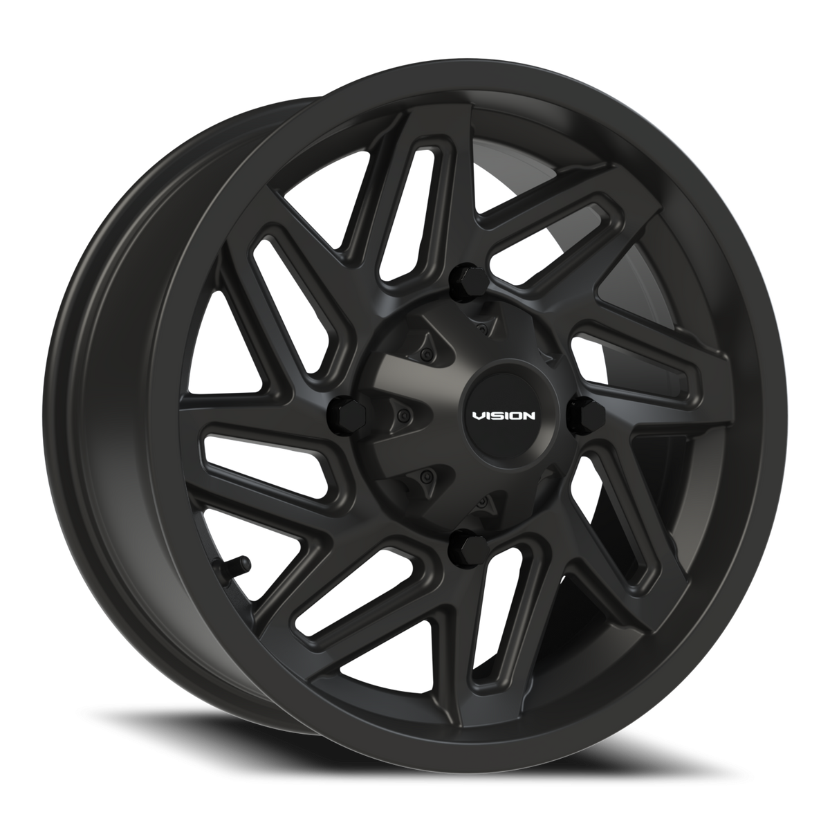 Vision Wheel 361 Matte Black 15x7 +38 4x110mm 86mm - Wheelwiz