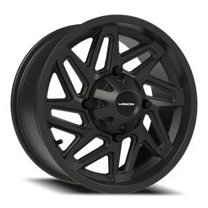 Vision Wheel 361 Matte Black 15x7 +38 4x110mm 86mm - Wheelwiz