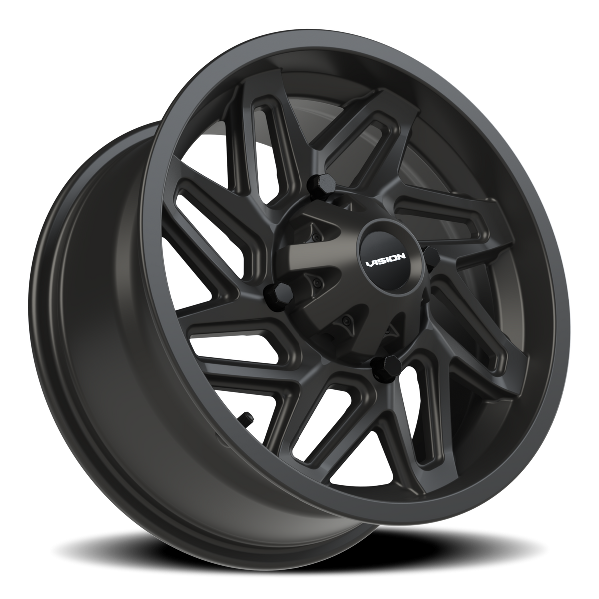 Vision Wheel 361 Matte Black 15x7 +38 4x136mm 110.5mm - Wheelwiz