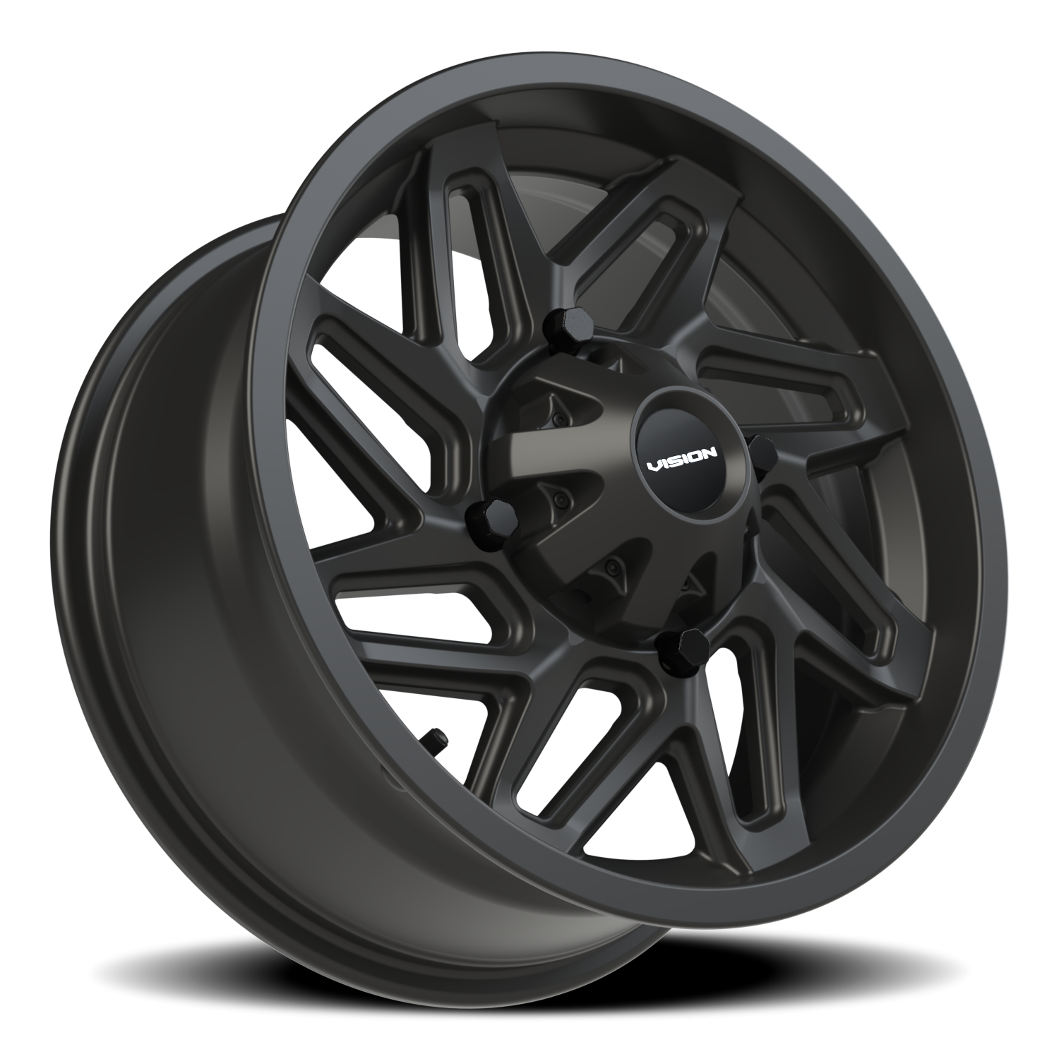 Vision Wheel 361 Matte Black 15x7 +38 4x136mm 110.5mm - Wheelwiz