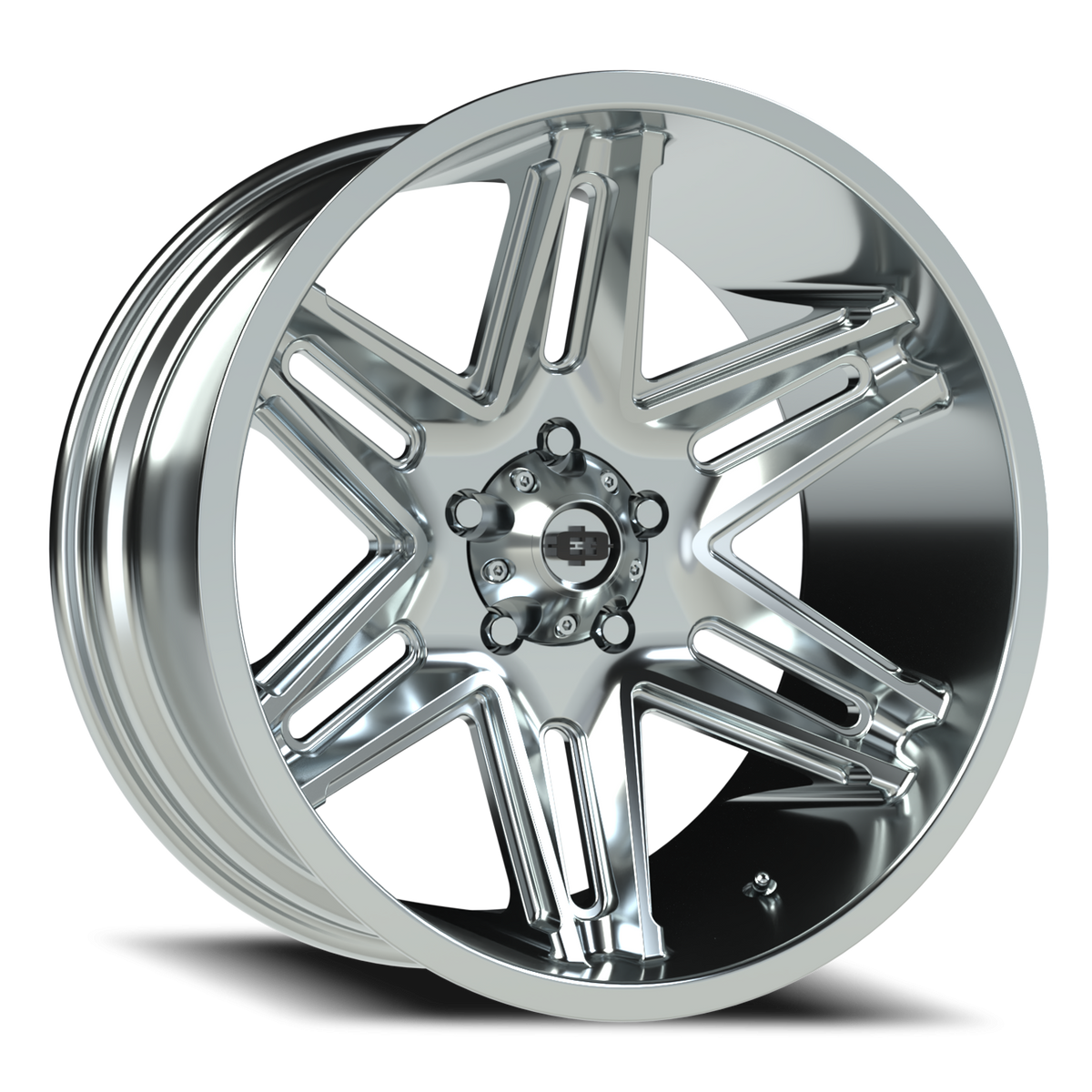 Vision Wheel 363 Chrome 20x10 -25 5x127mm 78.1mm - Wheelwiz
