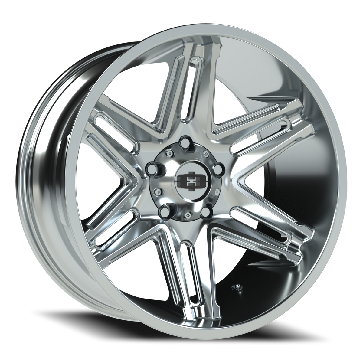 Vision Wheel 363 Chrome 20x10 -25 5x139.7mm 108mm - Wheelwiz