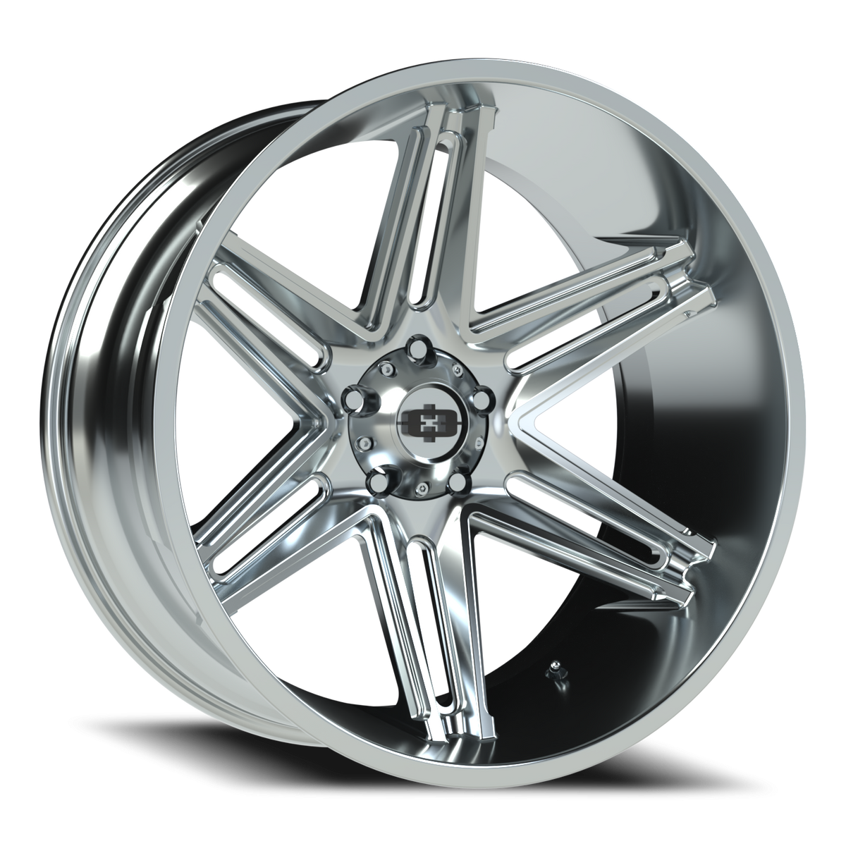 Vision Wheel 363 Chrome 24x12 -51 5x139.7mm 108mm - Wheelwiz