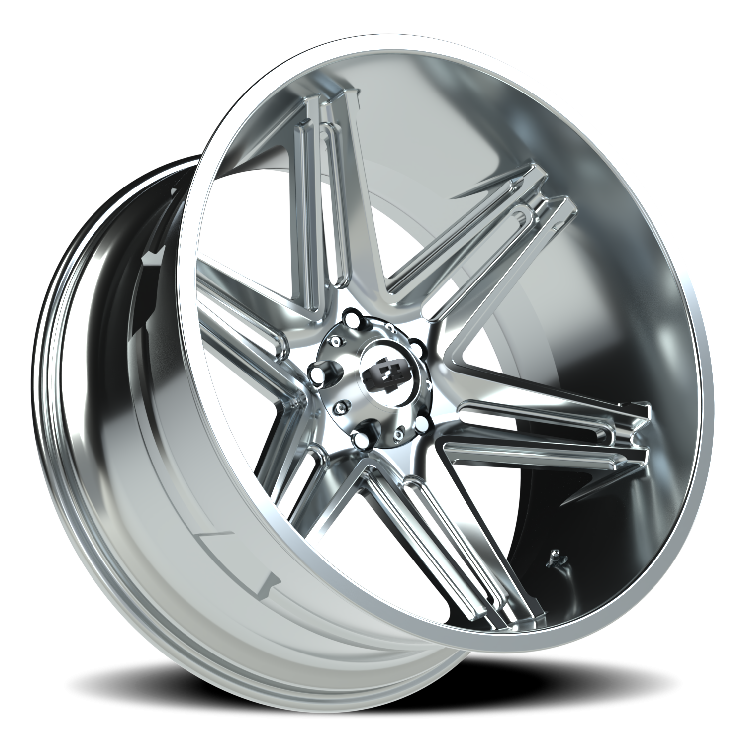 Vision Wheel 363 Chrome 24x12 -51 5x139.7mm 108mm - Wheelwiz