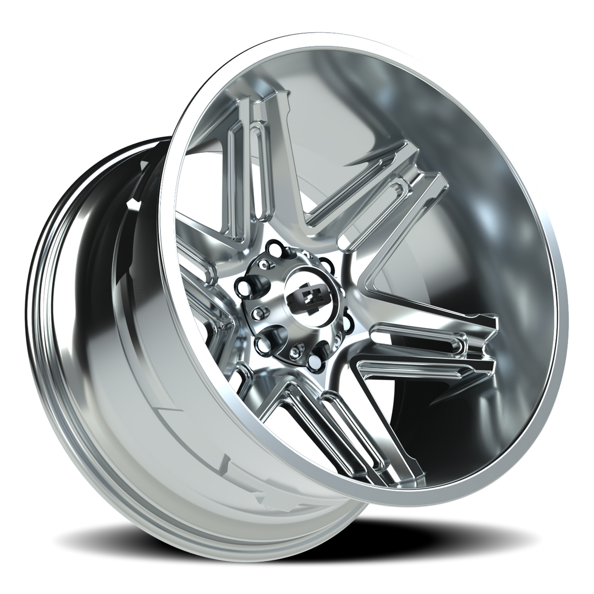 Vision Wheel 363 Chrome 20x12 -51 6x139.7mm 106.2mm - Wheelwiz