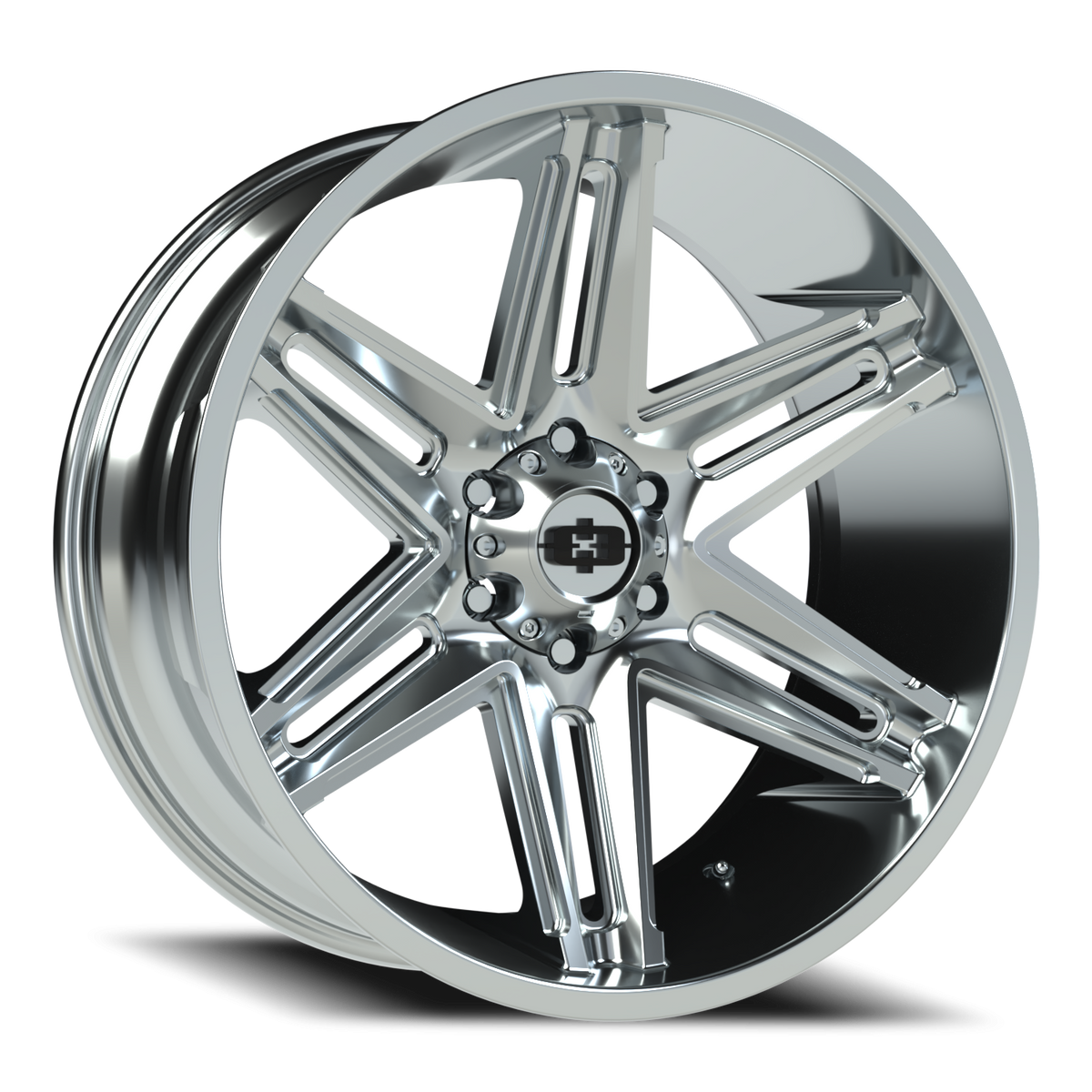 Vision Wheel 363 Chrome 22x10 -19 6x139.7mm 106.2mm - Wheelwiz