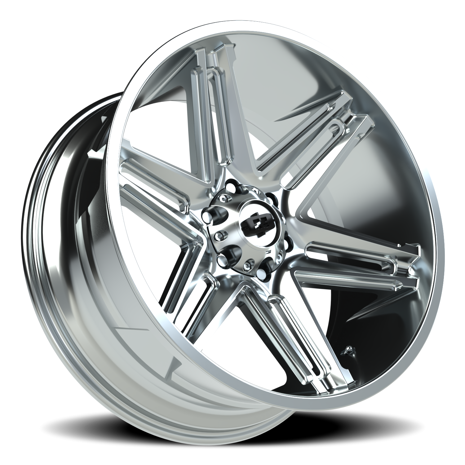 Vision Wheel 363 Chrome 22x10 -19 6x139.7mm 106.2mm - Wheelwiz