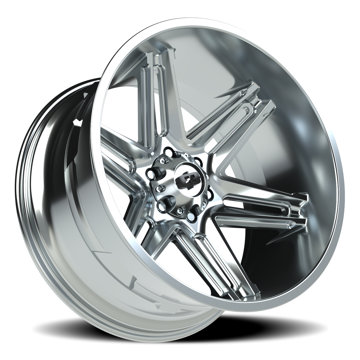 Vision Wheel 363 Chrome 22x12 -51 6x139.7mm 106.2mm - Wheelwiz