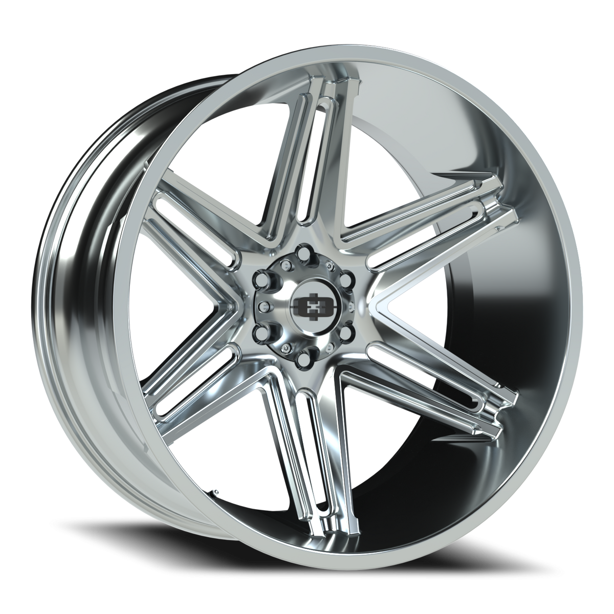 Vision Wheel 363 Chrome 24x12 -51 6x139.7mm 106.2mm - Wheelwiz