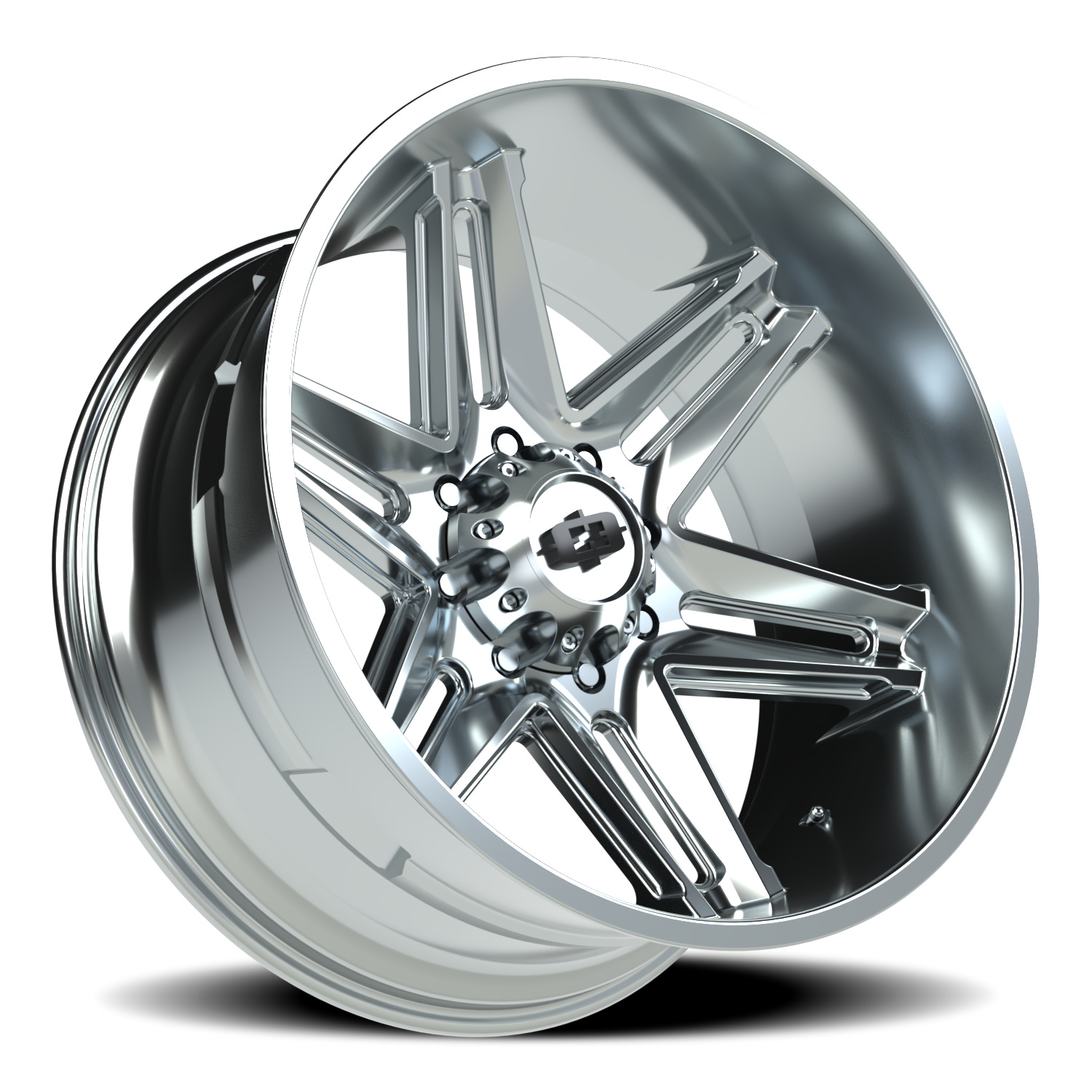 Vision Wheel 363 Chrome 24x12 -51 8x165.1mm 125.2mm - Wheelwiz