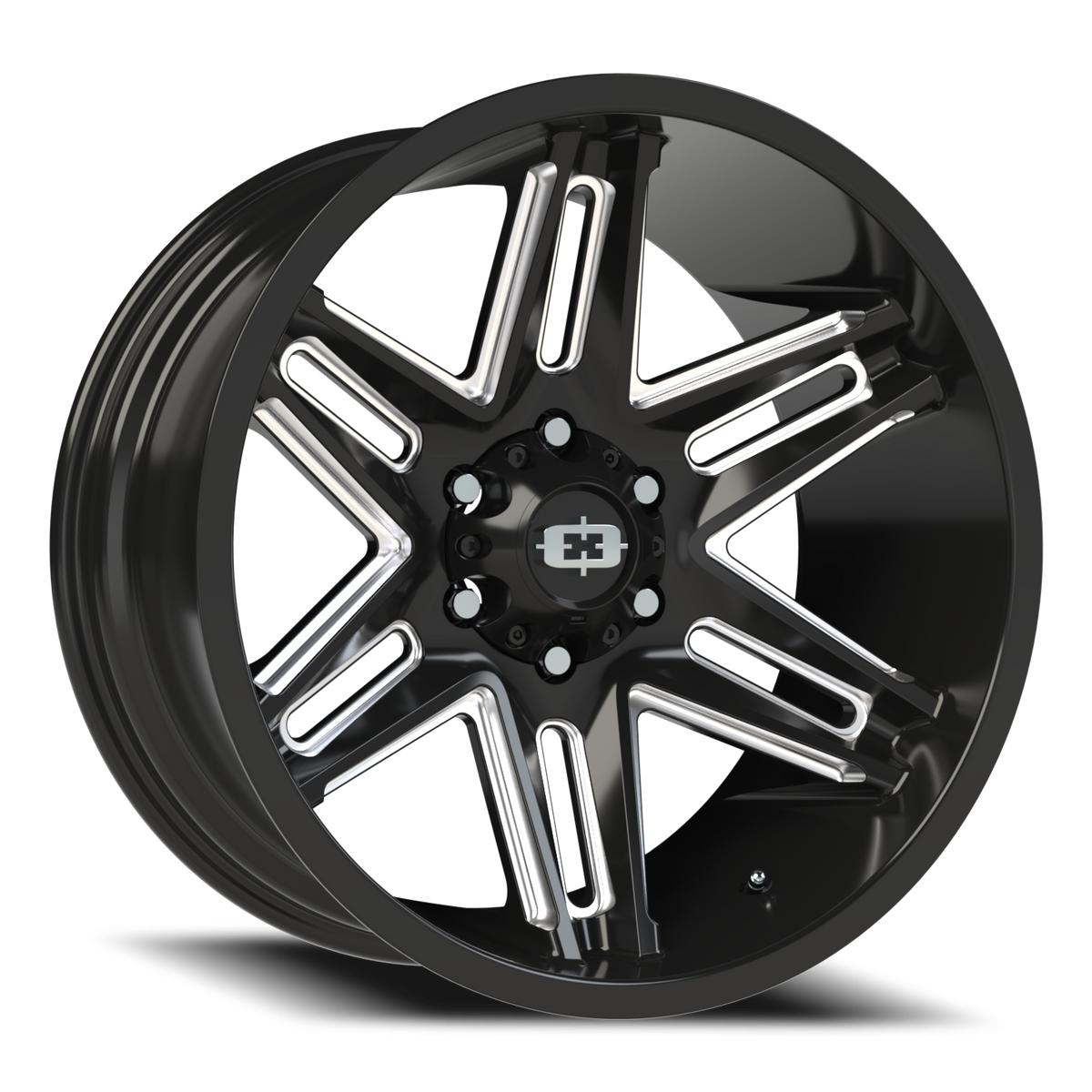 Vision Wheel 363 Gloss Black Milled Spoke 20x10 -25 6x135mm 87.1mm - Wheelwiz